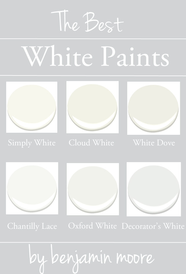 White-Paint by Benjamin Moore. Best White Benjamin Moore Paint Colors Benjamin Moore Simply White. Benjamin Moore Cloud White. Benjamin Moore White Dove. Benjamin Moore Chantilly Lace. Benjamin Moore Oxford White. Benjamin Moore Decorators White.