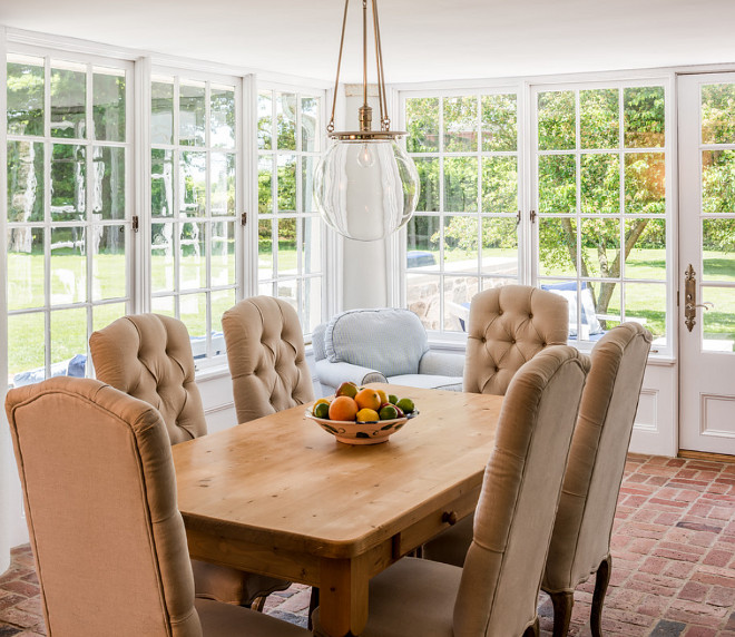 Dining room with brick flooring. Dining room with brick flooring. Dining room with brick flooring #Diningroom #brickflooring #diningroom dining-room-with-brick-flooring EC Trethewey Building Contractors, Inc