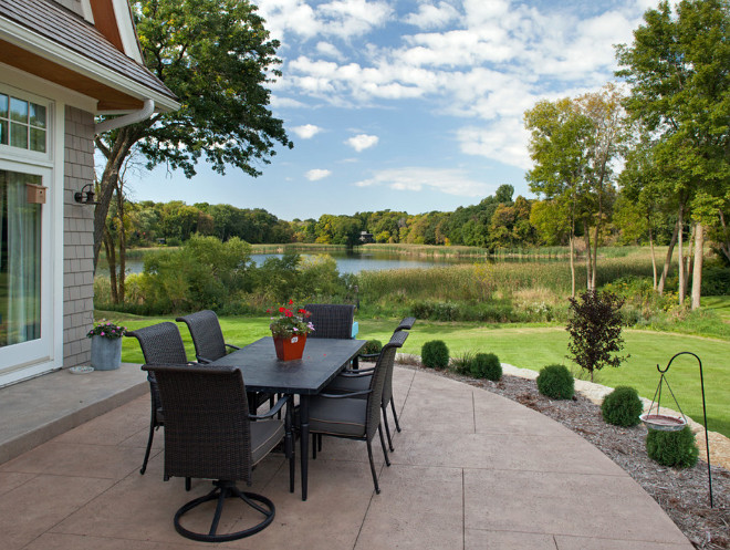 Patio with waterview patio-with-pond-view Hendel Homes