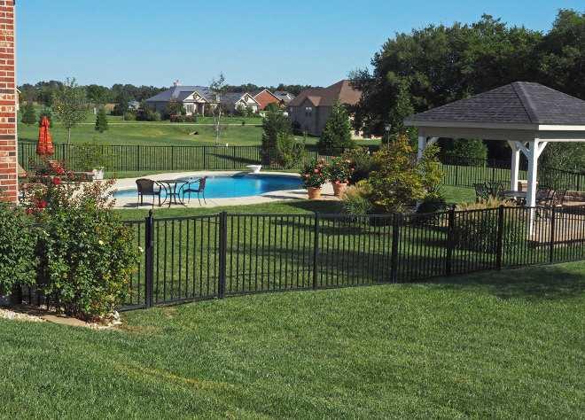 Fenced pool. Fenced pool backyard. Backyard view from the driveway. The house is set on a 1.5 acre lot. #Fencedpool #backyard Home Bunch Beautiful Homes of Instagram wowilovethat