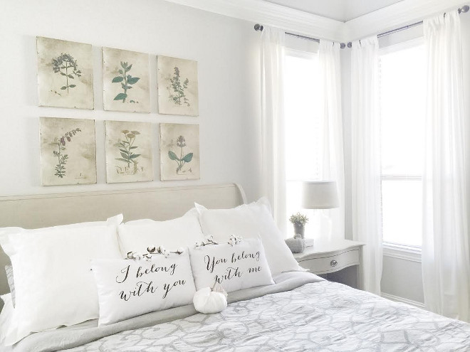 Bed, side tables and dresser: Restoration Hardware. Comforter: Restoration Hardware. Curtains: White from Ikea. Beautiful Homes of Instagram ceshome6