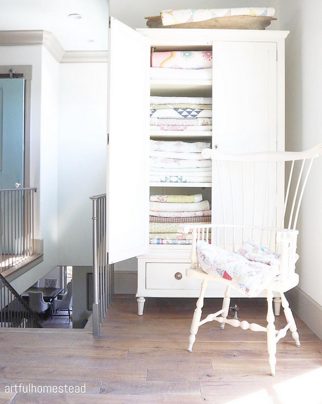 Farmhouse interiors. Quilts…all handmade mostly by me, some vintage but all cozy and ready to cuddle on a chilly afternoon. #farmhouse #interiors #farmhouseinteriors #quilts farmhouse-interiors-quilts Home Bunch's Beautiful Homes of Instagram @artfulhomestead