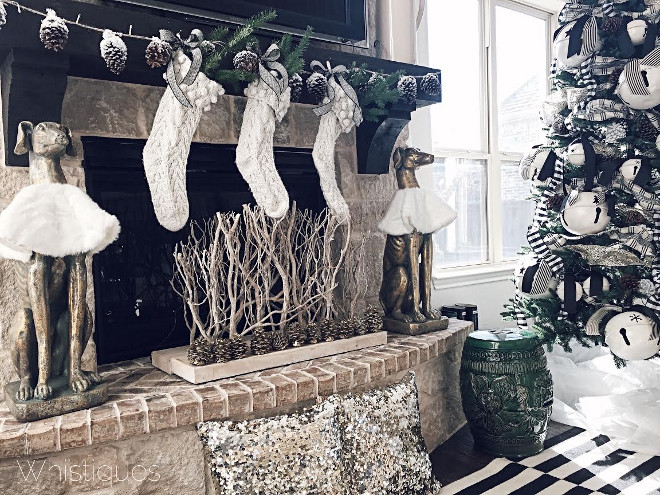 Neutral Fireplace Christmas Decor. Neutral Fireplace Christmas Decor Ideas. Neutral Fireplace Christmas Decor. #NeutralFireplaceChristmasDecor Whistiques Design via Instagram @whistiques