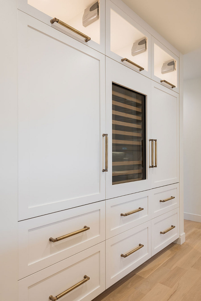 Paneled Fridge and Paneled freezer cabinet. Paint Color is Benjamin Moore Swiss Coffee. Paneled Fridge and Paneled freezer cabinet layout. #PaneledFridge #Paneledfreezer #cabinet #PaneledFridgecabinetlayout #Paneledfreezercabinetlayout paneled-fridge-paneled-freezer-cabinet-layout Caitlin Creer Interiors & @mariannebrown12. Northstar Builders, Inc. Photo by @lucycall