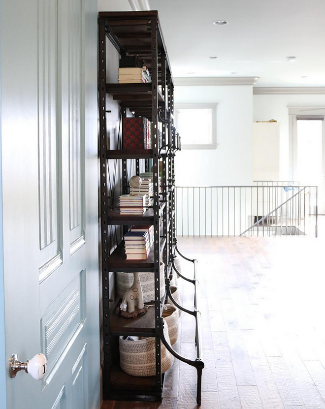 Industrial Bookcases. Bookcases are from Restoration Hardware. #industrialbookcase restoration-hardware-bookcase Home Bunch's Beautiful Homes of Instagram @artfulhomestead