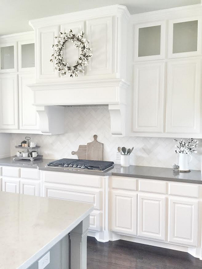 Best Crisp White Cabinet Paint Color. Crisp white cabinet paint color. This is the purest white paint color you can get for cabinets. Sherwin Williams Pure White. Sherwin Williams Pure White. #SherwinWilliamsPureWhite #white #paintcolor #whitecabinetpaintcolor #whitecolor Beautiful Homes of Instagram ceshome6