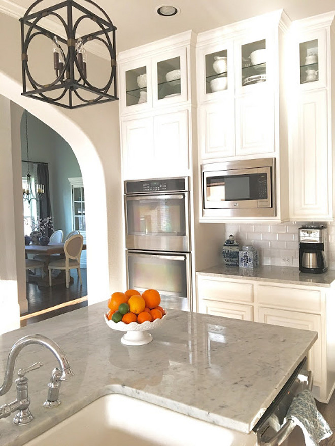 Kitchen Countertop. The kitchen countertop is polished white marble. Kitchen Countertop. Kitchen Countertop. Kitchen Countertop #Kitchen #Countertop #Kitchencountertop