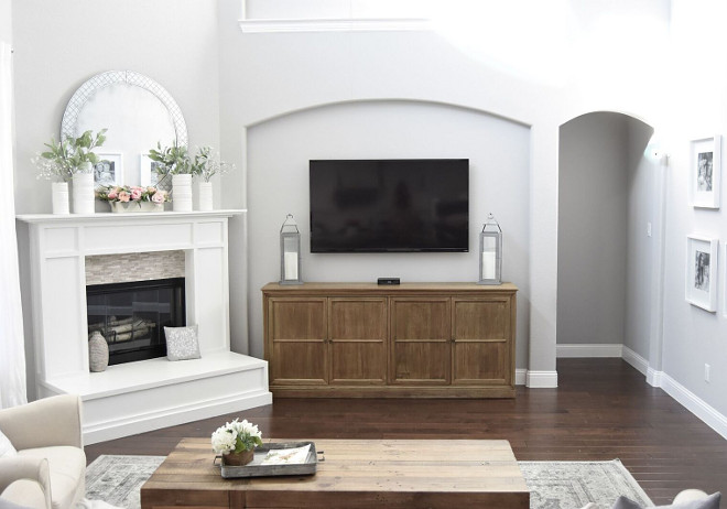 Media Cabinet. Family room media cabinet. Media Cabinet #MediaCabinet Home Bunch's Beautiful Homes of Instagram Pillow Thought