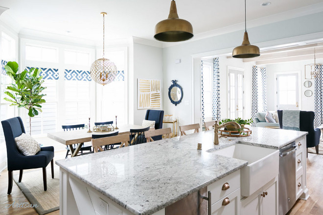 Open Layout. Cheerful home with open layout. Kitchen island has a nice view of the entire open layout. #Open Layout. #openlayout