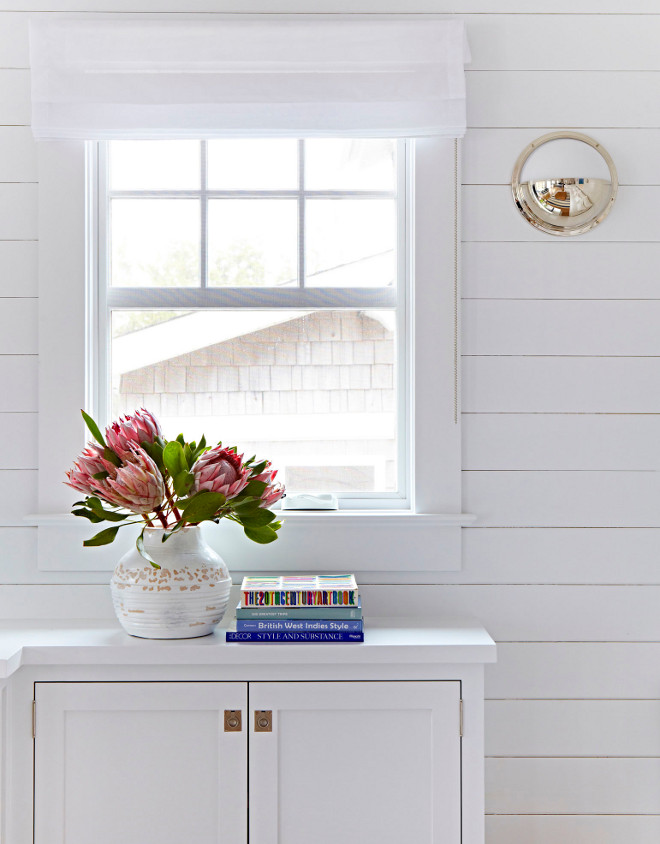 White Shiplap Paneling. White Shiplap Paneling add a coastal feel to the interiors of this home. White Shiplap Paneling. White Shiplap Paneling #WhiteShiplap #Paneling #WhiteShiplapPaneling #ShiplapPaneling Chango & Co.