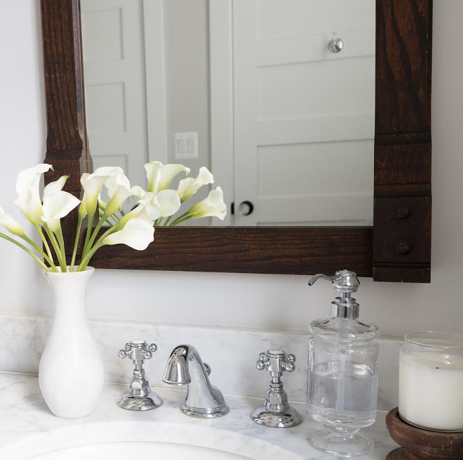Rohl, Country Bath w/ Cross Handles, Chrome. Beautiful Homes of Instagram @greensprucedesigns