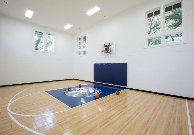 Indoor Basketball Court, Home Indoor Basketball Court Ideas, Indoor Basketball Court Design #IndoorBasketballCourt Hendel Homes