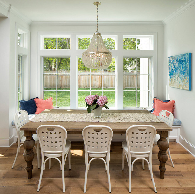 Kitchen Nook Furniture, Kitchen Nook Lighting, Kitchen Nook Banquette, Kitchen Nook Flooring, Kitchen Nook Decor #KitchenNook #KitchenNookFurniture #KitchenNookLighting #KitchenNookBanquette #KitchenNookFlooring #KitchenNookDecor Martha O'Hara Interiors. John Kraemer & Sons