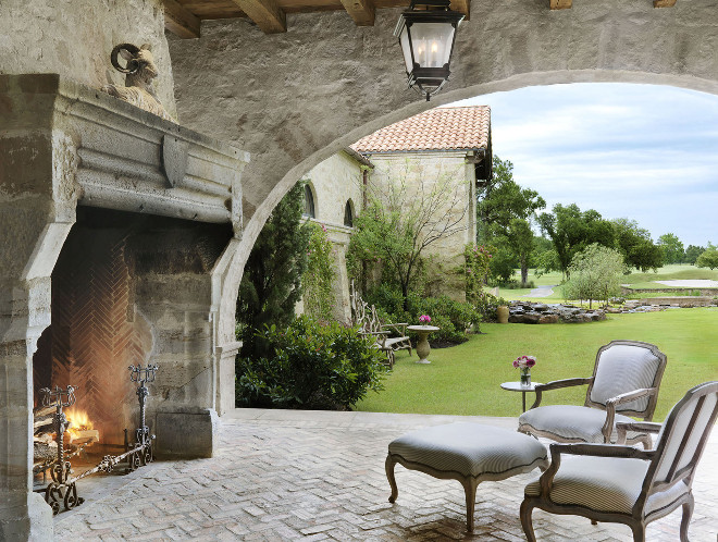 Outdoor Fireplace, Rustic Stone Outdoor Fireplace, Outdoor Fireplace, Outdoor Fireplace #OutdoorFireplace