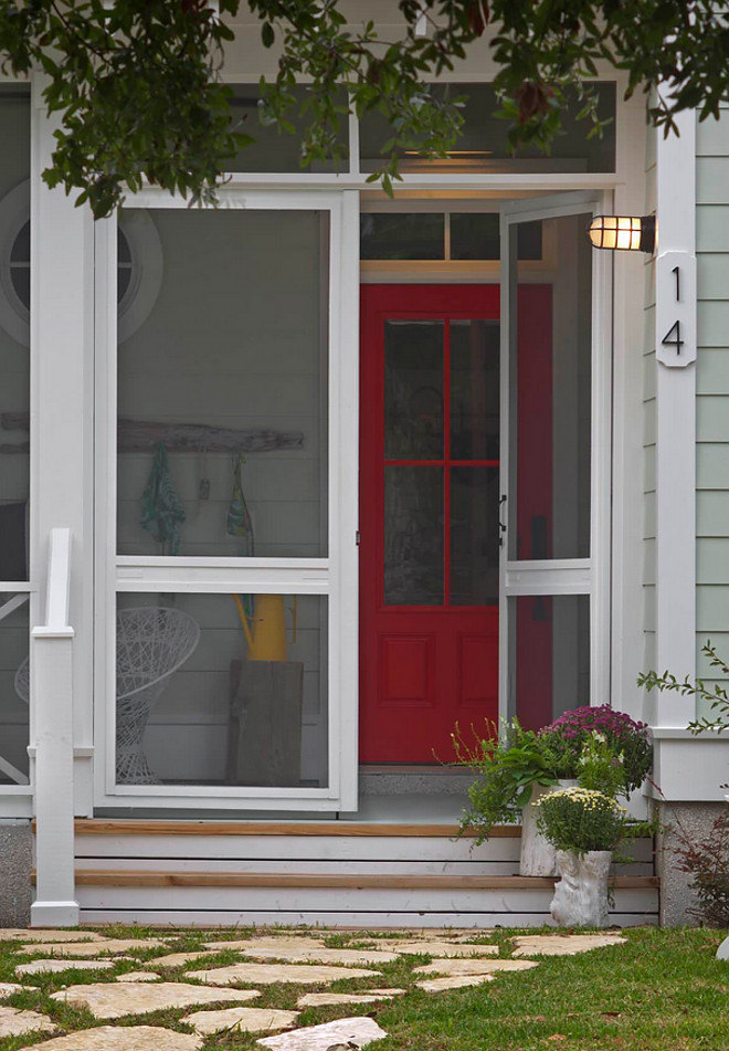 Red Door Paint Color Sherwin Williams Gladiola SW 6875, Red Front Door Paint Color Sherwin Williams Gladiola SW 6875 #RedDoor #Redfrontdoor #PaintColor #SherwinWilliamsGladiolaSW6875 Rethink Design Studio