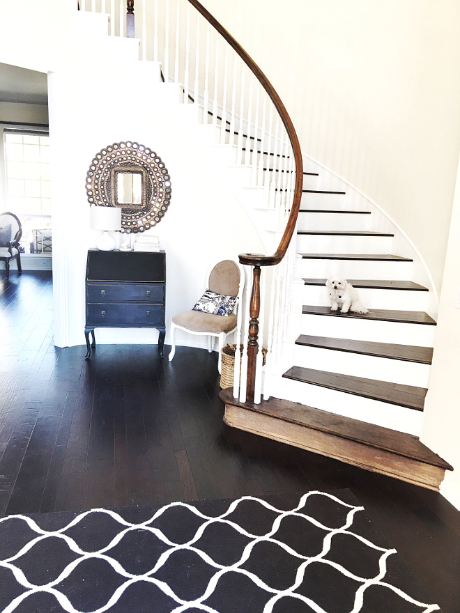 Refinished Hardwood Flooring. Refinished Hardwood Flooring. Refinished Hardwood Flooring. #RefinishedHardwoodFlooring Beautiful Homes of Instagram @thriftyniftynest