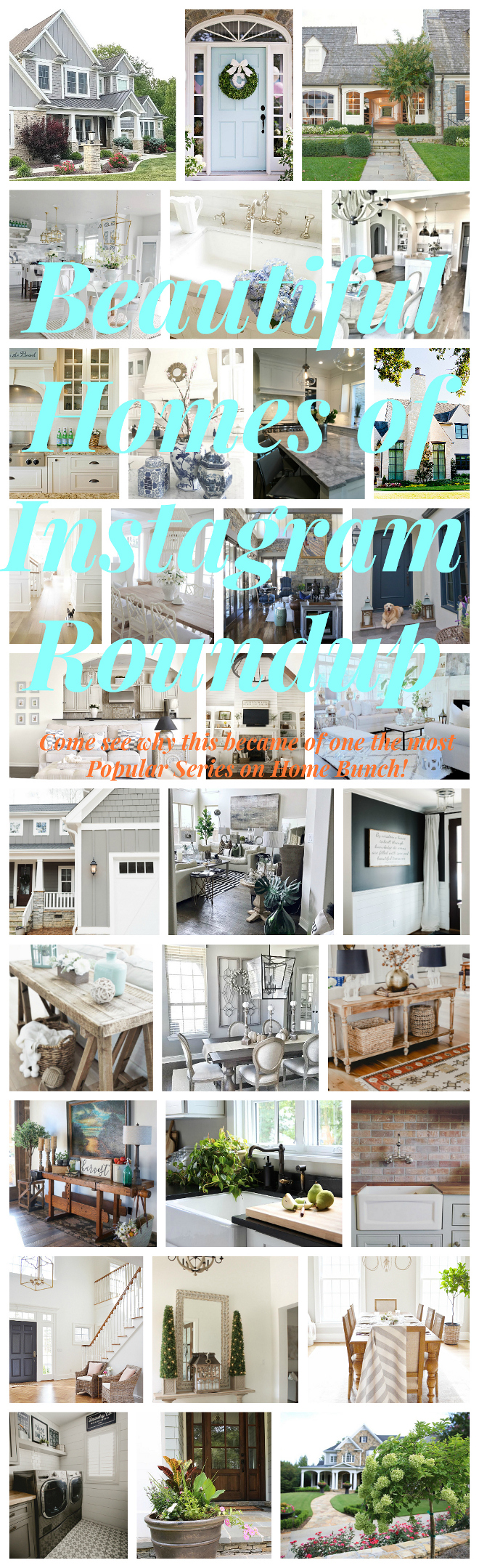 Beautiful Homes of Instagram Roundup. Beautiful Homes of Instagram Roundup #BeautifulHomes #instagram #Roundup