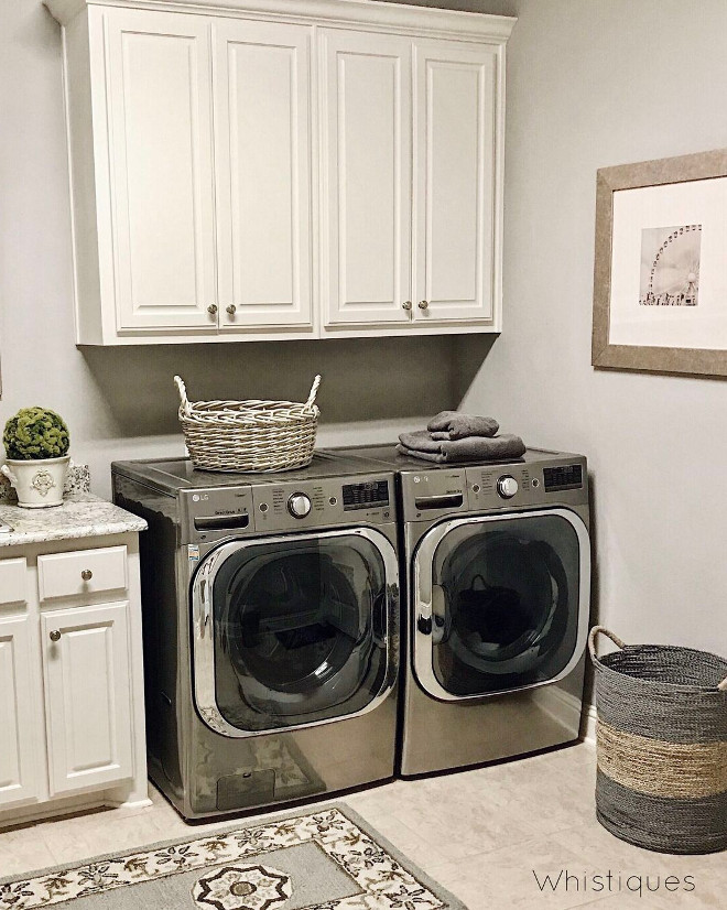 Creamy white laundry room cabinet. Creamy white laundry room cabinet. Creamy white laundry room cabinet. Creamy white laundry room cabinet #Creamywhitecabinet #laundryroom #cabinet Beautiful Homes of Instagram @whistiques