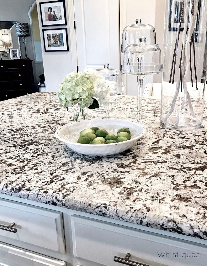White granite. White granite countertop. White granite. White granite #Whitegranite #countertop Beautiful Homes of Instagram @whistiques