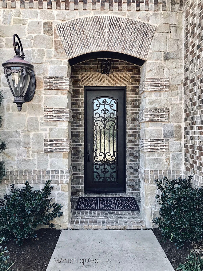 Wrought Iron Door Insert. Wrought Iron Door Insert. Wrought Iron Door Insert #WroughtIronDoor #DoorInsert Beautiful Homes of Instagram @whistiques