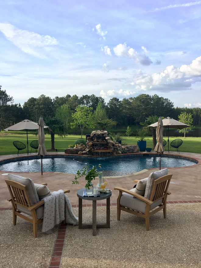 Country Home Pool. Country Home Pool Backyard Ideas. Country Home Pool #Countr Home #pool #backyard Beautiful Homes of Instagram @cindimc.ivoryhome