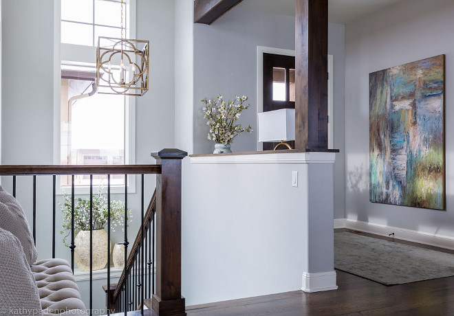 Entry Layout. Entry Layout Ideas. This oversized contemporary art by Uttermost adds color and drama to this entry. Rug by Loloi, lantern by Currey and Company and lamp by Uttermost. Entryway Layout. Entry Layout #Entry #EntryLayout Restyle Design, LLC.