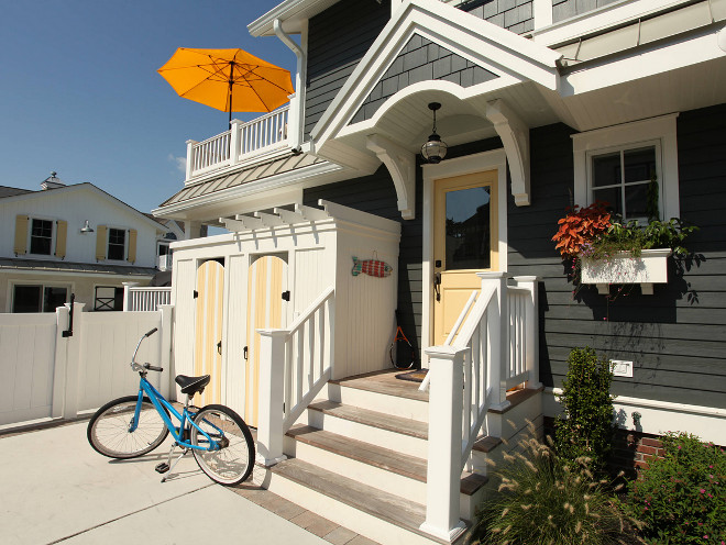 House Paint Color. House is James Hardy- Pre finished Iron Ore & Trim is Greek Villa from Sherwinn Williams #Housepaintcolor #paintcolor kelley gardner