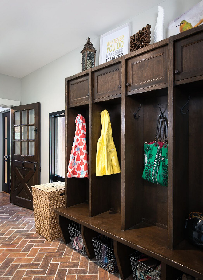 Mudroom Brick Floooring. How great is this farmhouse mudroom?! I love the distressed cabinets and the terracotta brick flooring. Brick Flooring is Ann Sacks Hacienda rectangular field tile in Tuscan Mustard.. Farmhouse Mudroom Brick Flooring. Mudroom Brick Floooring. Brick Flooring. Farmhouse Mudroom Brick Flooring. Mudroom Brick Floooring. Brick Flooring. Farmhouse Mudroom Brick Flooring. Mudroom Brick Floooring. Brick Flooring. Farmhouse Mudroom Brick Flooring #MudroomBrickFloooring #BrickFlooring #FarmhouseMudroom #FarmhouseBrick #Farmhouse #mudroom #FarmhouseFlooring #mudroomFlooring #Flooring reDesign home llc