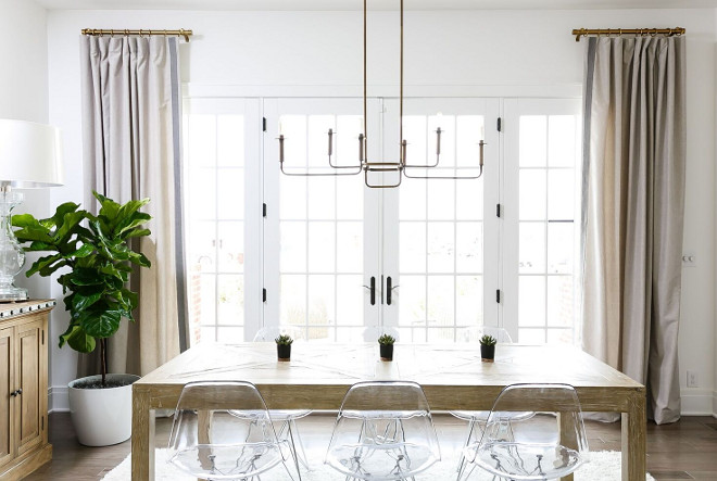 Dining room curtain ideas. Dining room curtains. Dining room curtain ideas #Diningroomcurtains Ramage Company Leslie Cotter Interiors, LLC