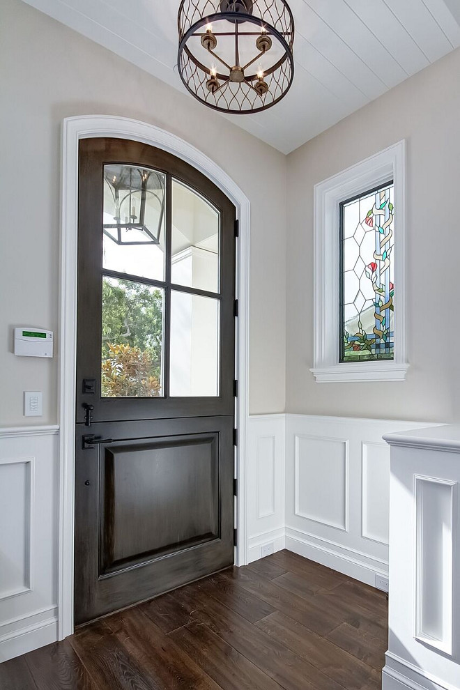 Dutch Door. Front door is a custom Dutch door with upper glass. Dutch Door. Front door. Dutch Door. Front door. Dutch Door. Front door #DutchDoor #Frontdoor Brandon Architects, Inc.