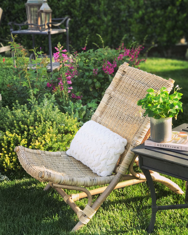 Outdoor Chair. Garden Chair Ideas. Gardening and furniture ideas. Garden chair. #gardenchair #outdoors #outdoorchair Beautiful Homes of Instagram @SanctuaryHomeDecor 