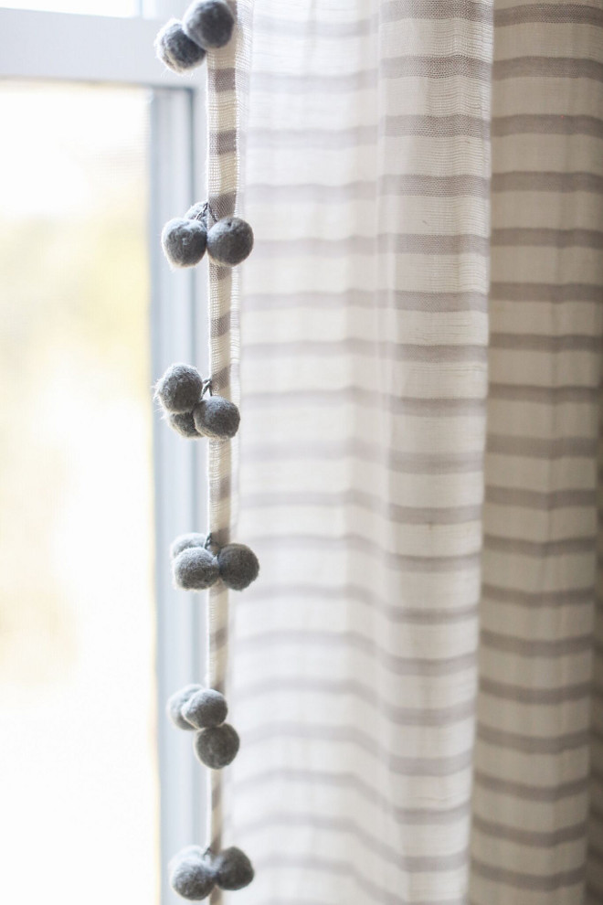 Pom Pom Curtains. Grey Pom Pom Curtains. Anthropologie Pom Pom Curtains #PomPomCurtains #GreyPomPomCurtains #Anthropologie #AnthropologiePomPomCurtains Home Bunch Beautiful Homes of Instagram @finding__lovely