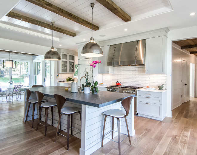 9 Dream Farmhouse Kitchen Designs to Inspire your Remodel - Check out these dreamy farmhouse inspired kitchens for amazing ideas to incorporate into your own kitchen. | https://heartenedhome.com 