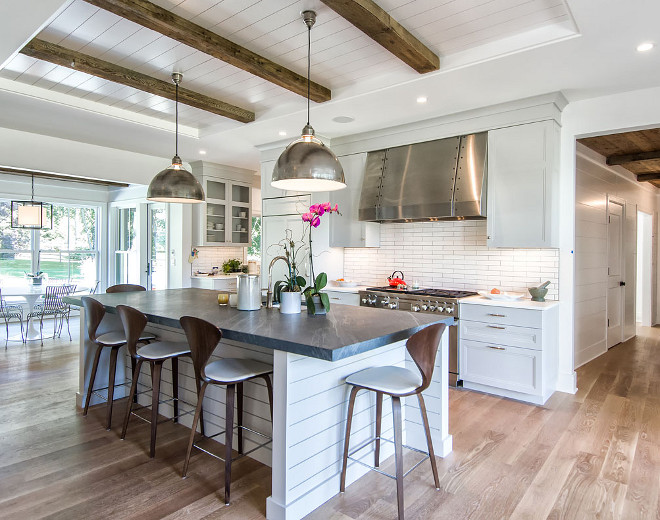 Shiplap Island. Farmhouse kitchen with shiplap island. Modern farmhouse kitchen with shiplap island and shiplap & beams tray ceiling. Shilplap island and shiplap ceiling. Beams and shiplap farmhouse kitchen #Shiplap Island. Farmhouse kitchen with shiplap island. Shilplap island and shiplap ceiling. Beams and shiplap farmhouse kitchen. #ShiplapIsland #Farmhousekitchen #farmhouseshiplapisland #Shilplap #island #shiplapceiling #Beamsandshiplap #farmhouse #kitchen Cole Harris Associates LLC