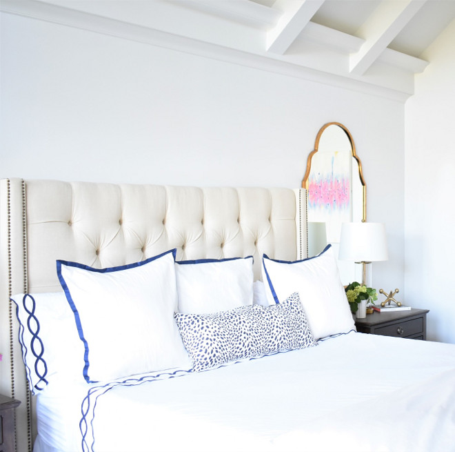 White and navy bedding. Classic White and navy bedding ideas. White and navy bedding. White and navy bedding #Whiteandnavybedding #bedding Kate Abt Design