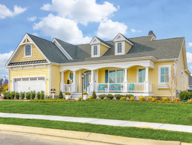 Yellow House Exterior Paint Color Sherwin Williams Optimistic Yellow. Sherwin Williams Optimistic Yellow Exterior Paint Color. Yellow exterior paint color Sherwin Williams Optimistic Yellow #SherwinWilliamsOptimisticYellow Echelon Custom Homes