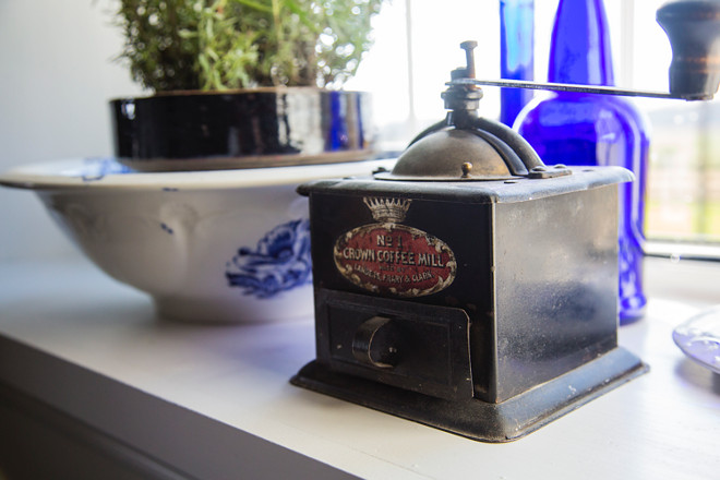 Antique coffee grinder. Antique coffee grinder. Antique coffee grinder #Antiquecoffeegrinder Home Bunch's Beautiful Homes of Instagram Cynthia Weber Design @Cynthia_Weber_Design