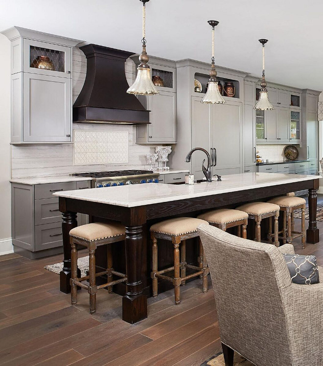 Dark stained kitchen island White Oak stained. Dark stained kitchen island White Oak stained. Dark stained kitchen island White Oak stained #Darkstainedkitchenisland #darkstainedWhiteOak Mike Schaap Builders