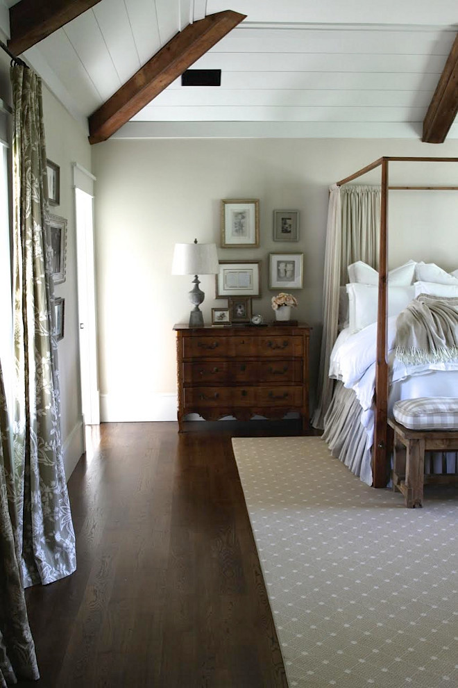 Farmhouse bedroom shiplap and beam ceiling. Farmhouse bedroom shiplap and beam ceiling. Farmhouse bedroom shiplap and beam ceiling ideas #Farmhousebedroom #farmhosue #bedroom #shiplap #beam #ceiling Home Bunch's Beautiful Homes of Instagram @blessedmommatobabygirls