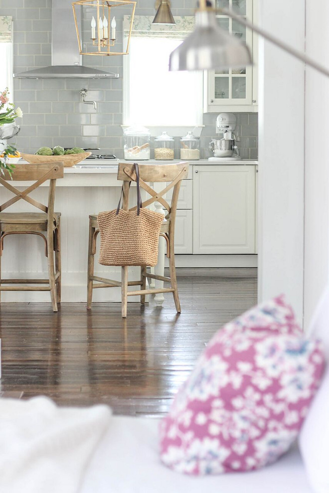 Restored Hardwood Floor. Restored Hardwood Floor Ideas. Flooring - Some Original, Some Yellow Pine, stained in Jacobean by Minwax. The floors in our home are original wherever we were able to salvage them, and where we weren't, we pieced in yellow pine which we stained in Jacobean by Minwax. Restored Hardwood Floor #RestoredHardwoodFloor Home Bunch's Beautiful Homes of Instagram @laura_willowstreetinteriors