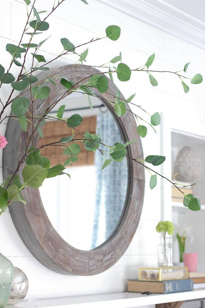 Round Mirror Mirror - Homegoods Home Bunch's Beautiful Homes of Instagram @laura_willowstreetinteriors