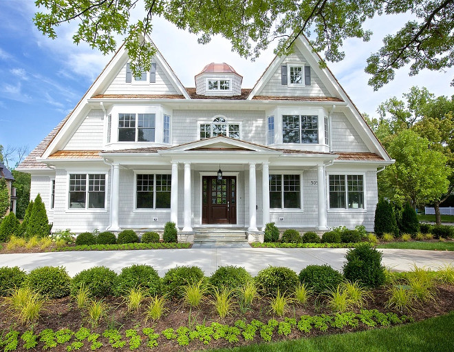 White exterior. White exterior design ideas. Classic white exterior #whiteexterior Oakley Home Builders