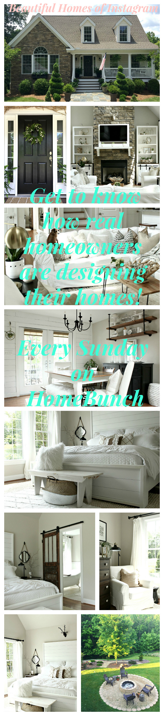 Beautiful Homes of Instagram. Inspiring and Beautiful Homes of Instagram Get to know how real homeowners are designing their homes! Every Sunday on HomeBunch #instagram #beautifulhomes #inspo