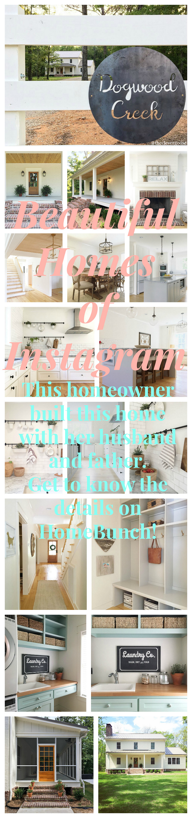 Beautiful Homes of Instagram. This Homeowner built this home with her husband and father. Get to know the details on HomeBunch!