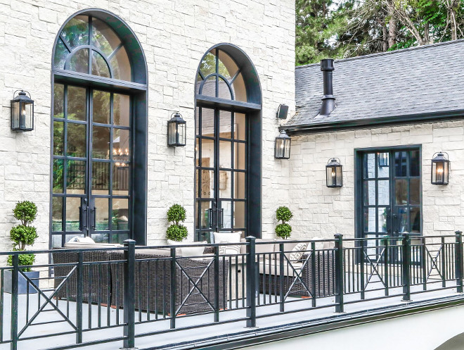 Custom Black Windows. Custom Black Windows and railing. Custom Black Windows. Custom Black Windows #CustomBlackWindows Tree Haven Homes. Danielle Loryn Design