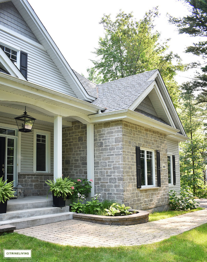 Stone Garden Walls. Stone Garden Wall. Stone Garden Walls. Stone Garden Walls #StoneGardenWalls Beautiful Homes of Instagram @citrineliving Home Bunch