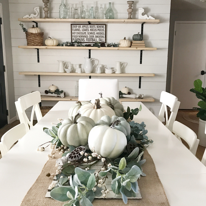 White Pumpkins Fall Tablescape. Farmhouse White Pumpkins Fall Tablescape. Farmhouse White Pumpkins Fall Tablescape ideas #WhitePumpkinsFallTablescape #WhitePumpkins #FallTablescape #FarmhouseWhitePumpkinsFallTablescape #Farmhouse #FarmhouseTablescape Dreaming of Homemaking