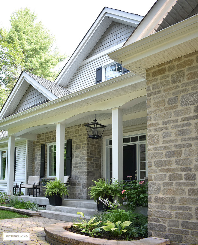 grey-exterior-siding-stone-black-doors-shuttters-grey-exterior-siding-stone-black-doors-shuttters-grey-exterior-siding-stone-black-doors-shuttters #greyexteriorsiding #stone #blackdoors #shuttters Beautiful Homes of Instagram @citrineliving Home Bunch