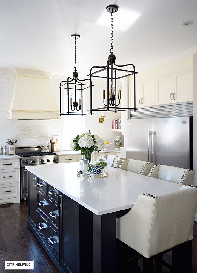 kitchen-with-black-island-and-lantern-pendant-lighting-kitchen-with-black-island-and-lantern-pendant-lighting-kitchen-with-black-island-and-lantern-pendant-lighting Beautiful Homes of Instagram @citrineliving Home Bunch