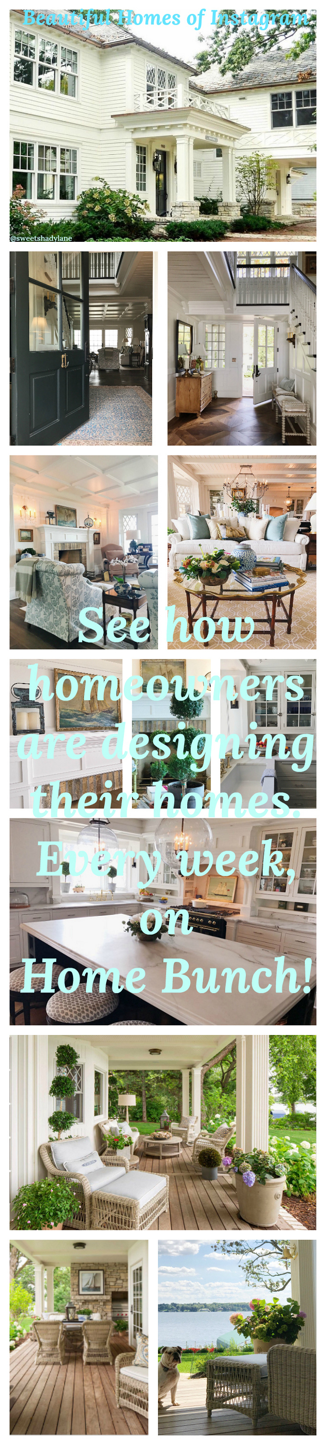 Beautiful Homes of Instagram. See how real homeonwers are designing their own homes. Every week on Home Bunch. @SweetShadyLane
